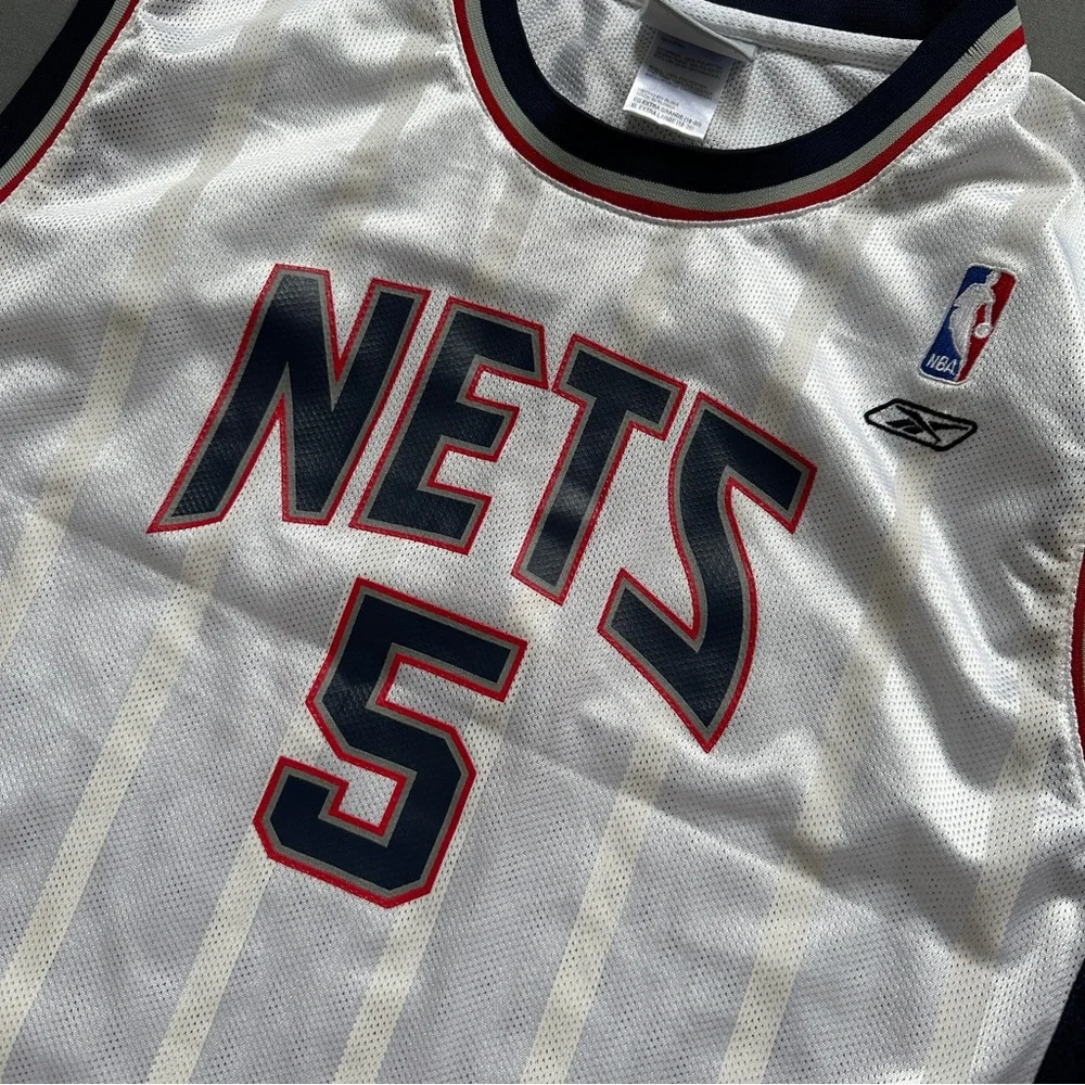 Reebok Nets Jersey SIZE XL Kidd Number 5 - Picture 2 of 8